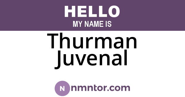 Thurman Juvenal