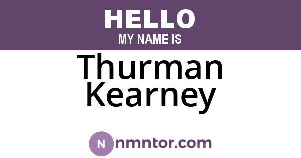 Thurman Kearney