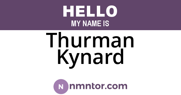 Thurman Kynard