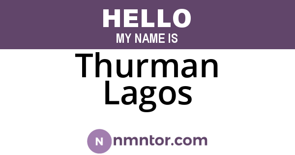 Thurman Lagos