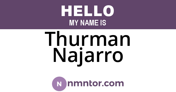 Thurman Najarro