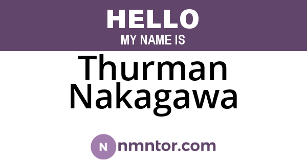 Thurman Nakagawa