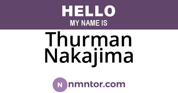 Thurman Nakajima