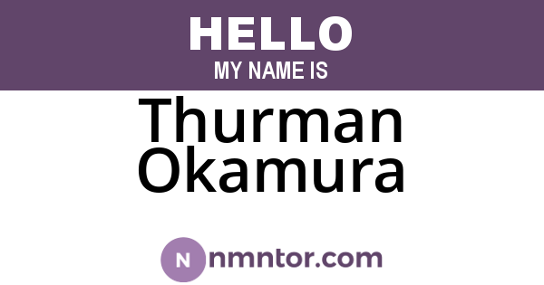Thurman Okamura