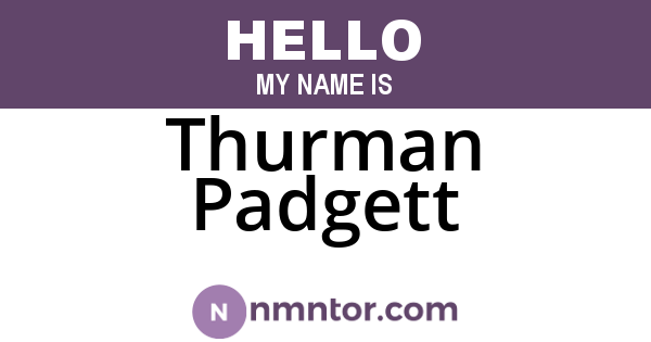 Thurman Padgett