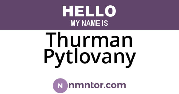 Thurman Pytlovany
