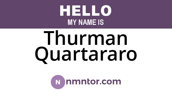 Thurman Quartararo