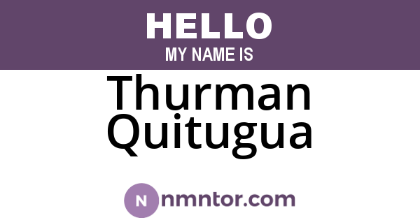 Thurman Quitugua
