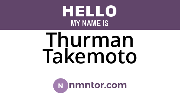 Thurman Takemoto