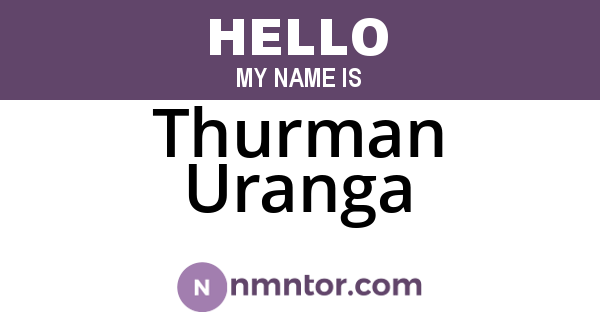 Thurman Uranga