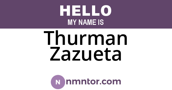 Thurman Zazueta