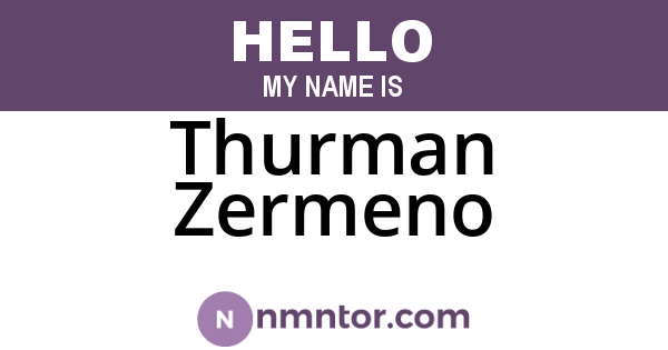 Thurman Zermeno
