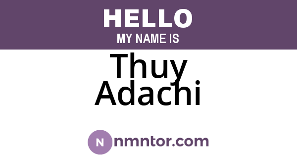 Thuy Adachi