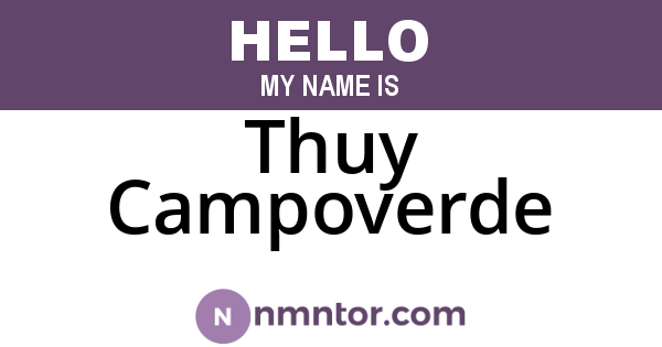 Thuy Campoverde
