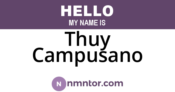 Thuy Campusano