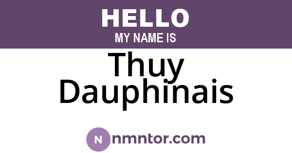 Thuy Dauphinais