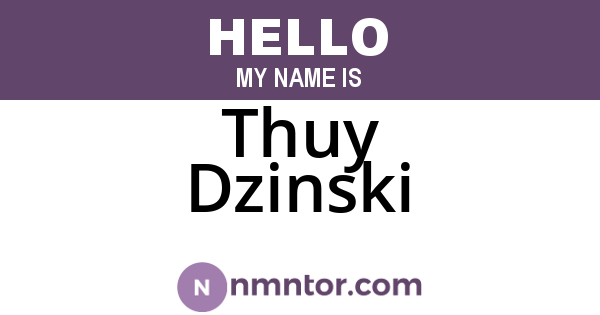 Thuy Dzinski