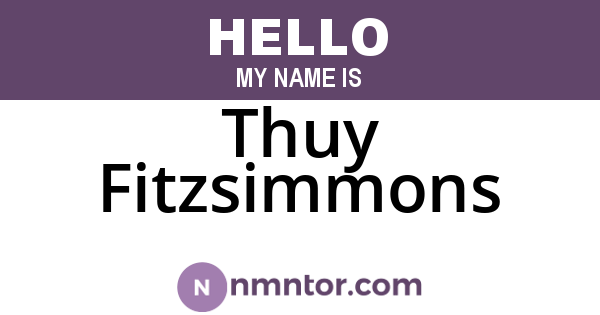 Thuy Fitzsimmons