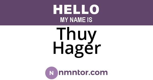 Thuy Hager