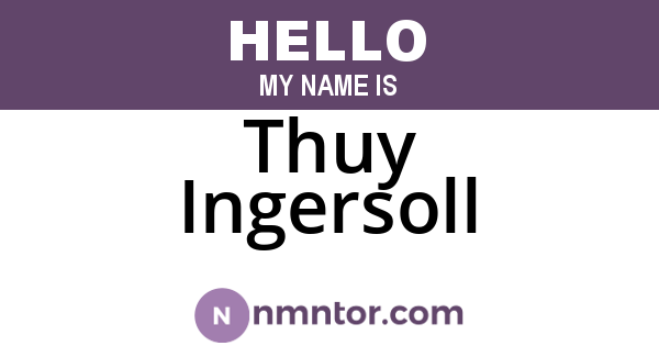 Thuy Ingersoll