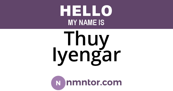 Thuy Iyengar