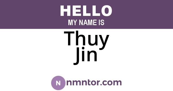 Thuy Jin