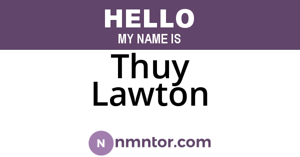 Thuy Lawton