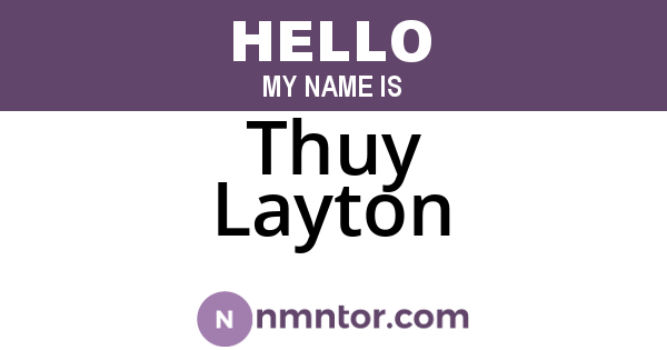 Thuy Layton