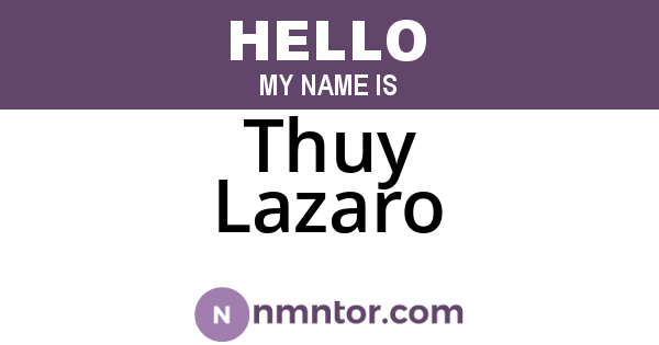 Thuy Lazaro