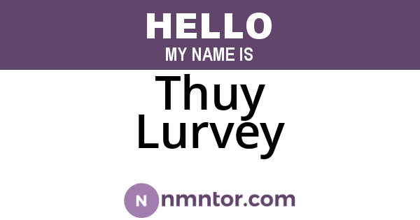 Thuy Lurvey