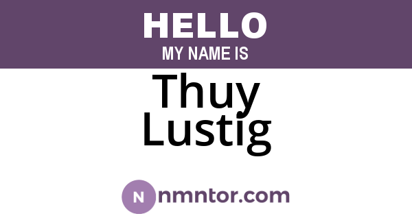 Thuy Lustig