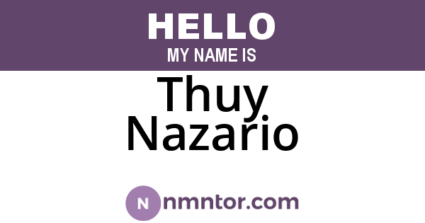 Thuy Nazario