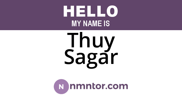 Thuy Sagar