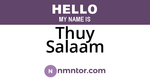 Thuy Salaam
