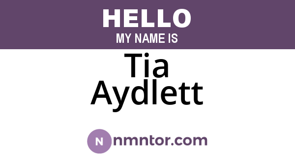 Tia Aydlett