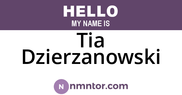 Tia Dzierzanowski