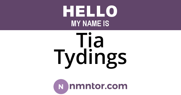 Tia Tydings
