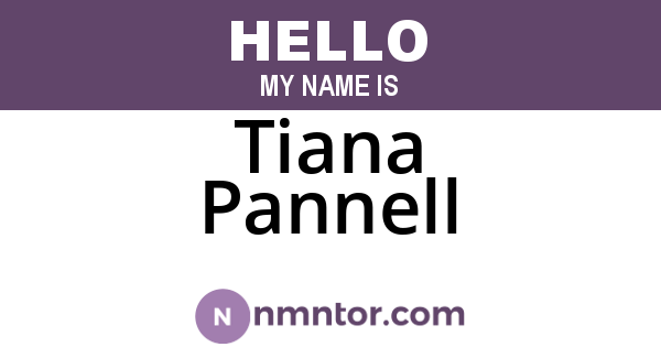 Tiana Pannell