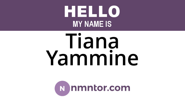 Tiana Yammine