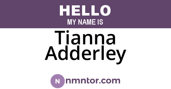Tianna Adderley