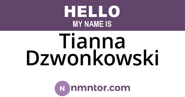 Tianna Dzwonkowski