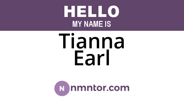Tianna Earl
