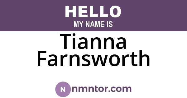 Tianna Farnsworth