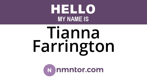 Tianna Farrington