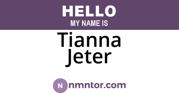 Tianna Jeter