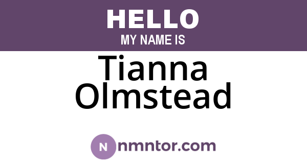 Tianna Olmstead