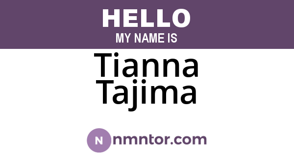 Tianna Tajima
