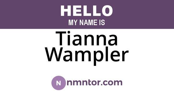 Tianna Wampler