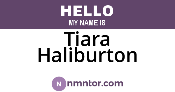 Tiara Haliburton