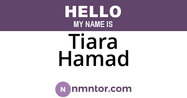 Tiara Hamad